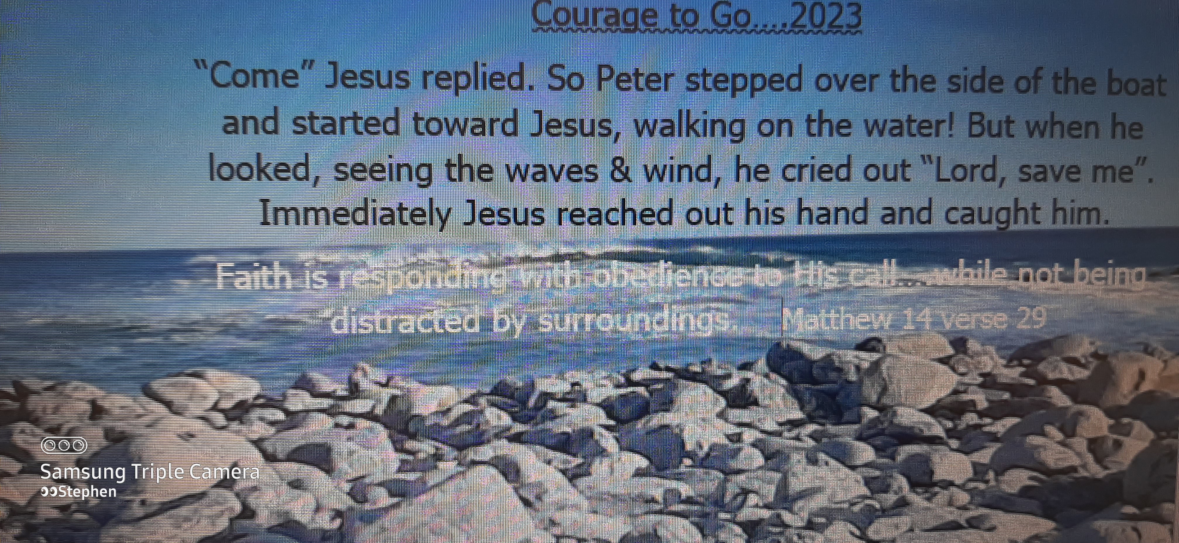 Courage to Go . . . 2023